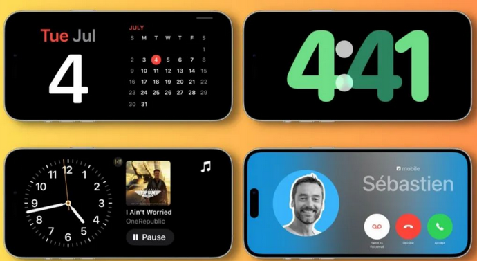 从江苹果手机维修分享iOS17横屏充电待机显示有什么好处 