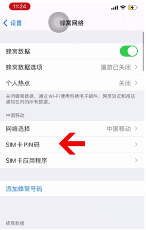 从江苹果14维修网分享如何给iPhone14的SIM卡设置密码 