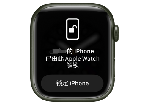 从江苹果手机维修分享用 AppleWatch 解锁配备面容 ID 的 iPhone方法 